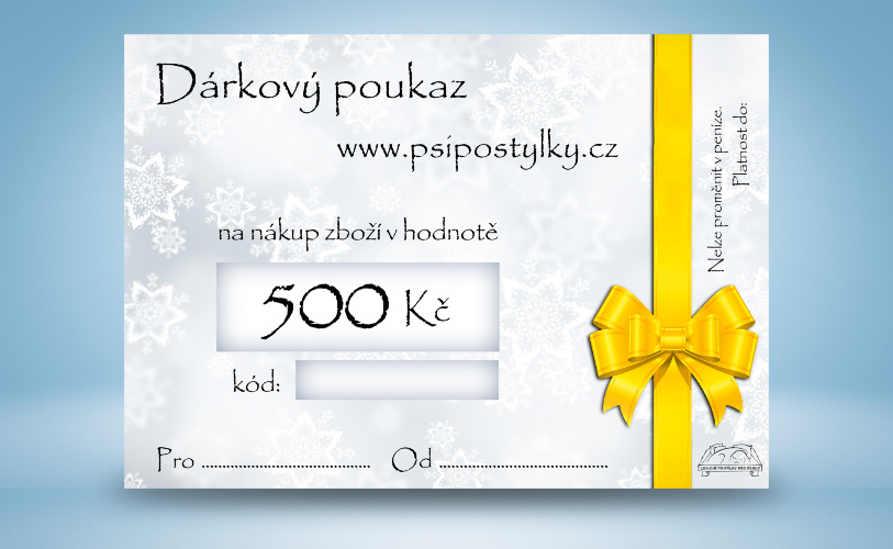 Dárková poukázka v hodnotě 500,-